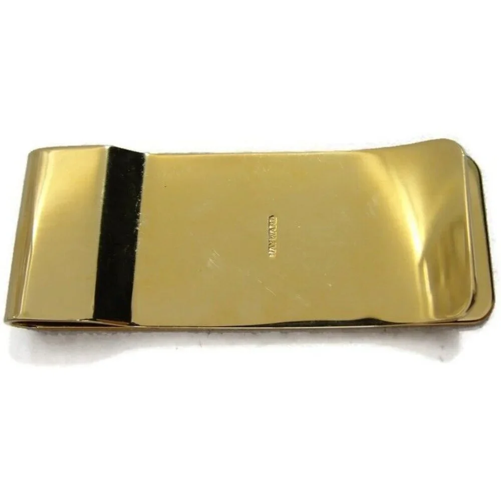Vintage Hayward Gold Tone Money Clip Engravable Men Wallet ID